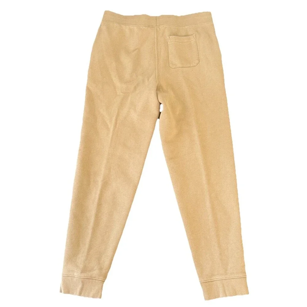 Polo Ralph Lauren Jogger Sweatpants Men Sz S Khaki Tan Nautical coastal EUC
